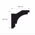 Stuckleiste für indirekte Beleuchtung - 20 Meter + 4 Innenecken  OL-24